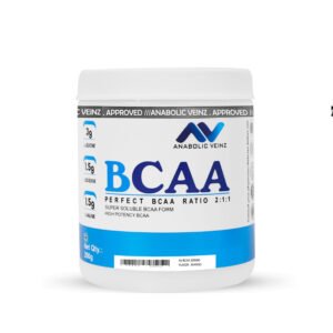Anabolic Veinz Nutrition – BCAA | (200g) | 5g BCAA Per Serving | Instant Mix